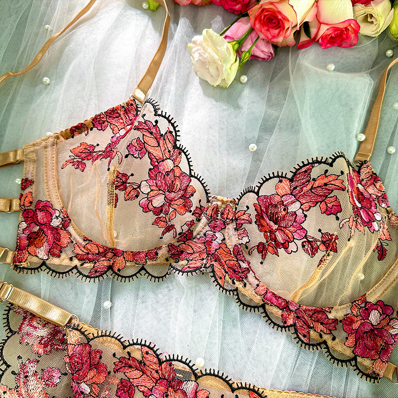 Blossom Elegance Lace Lingerie Set - Image 16