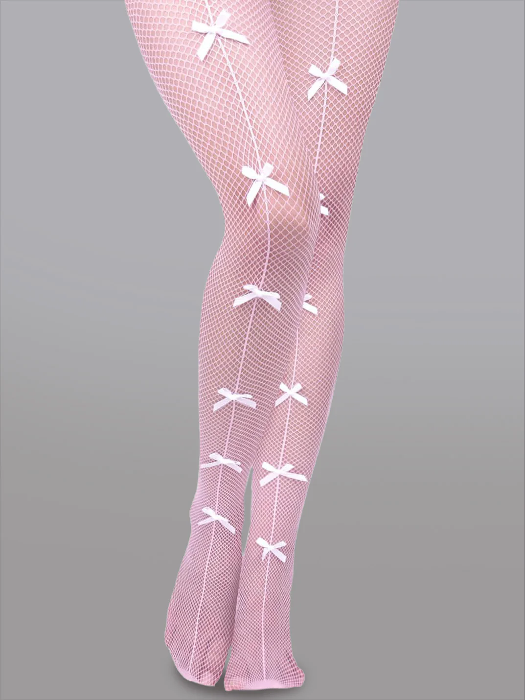 Bow Tie Fishnet Tights - Image 3