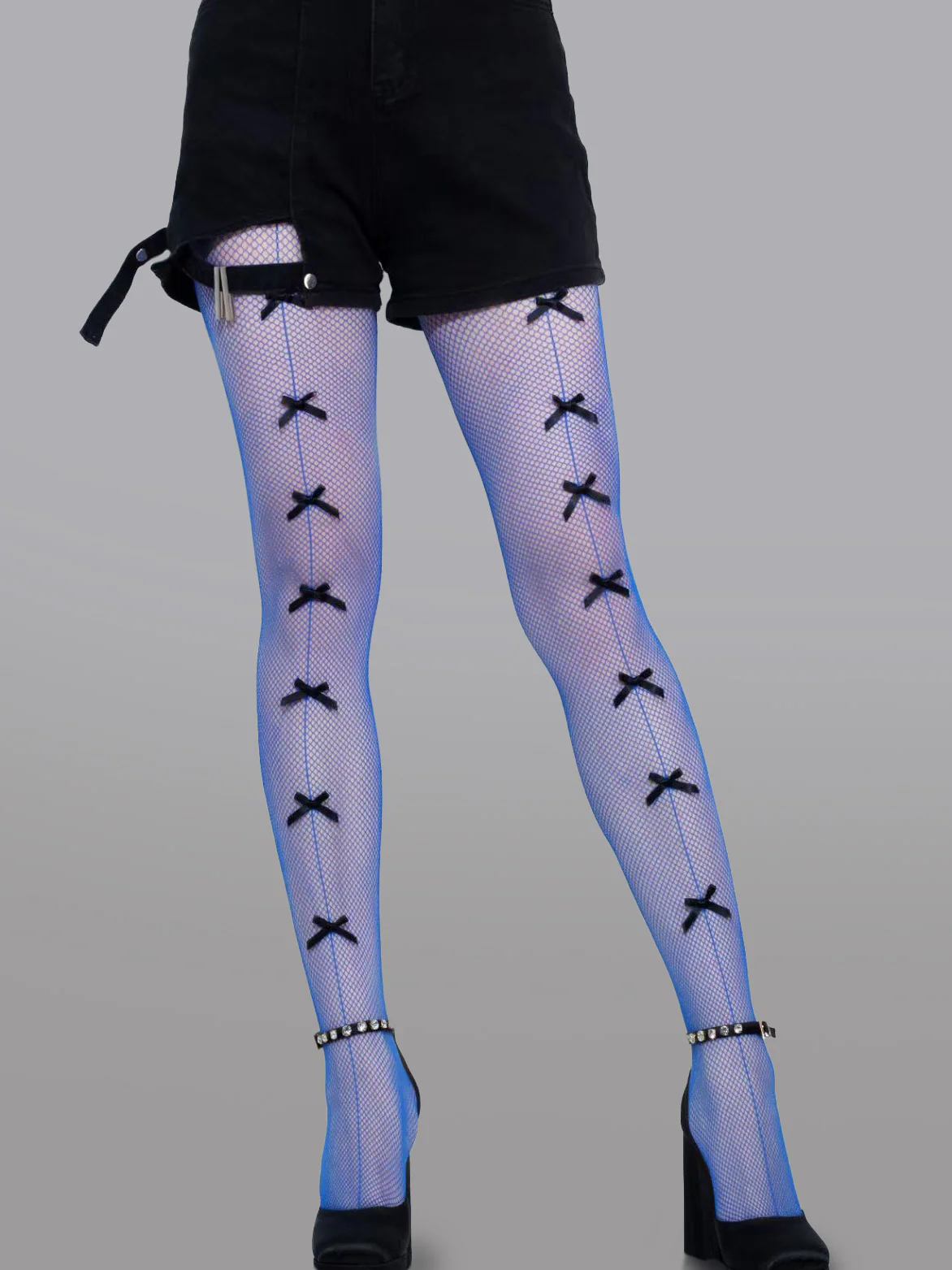 Bow Tie Fishnet Tights - Image 4