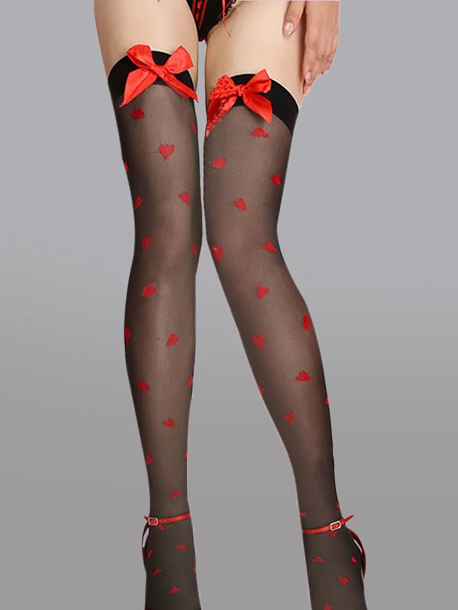Cute Bow Polka Dot Stockings - Image 6