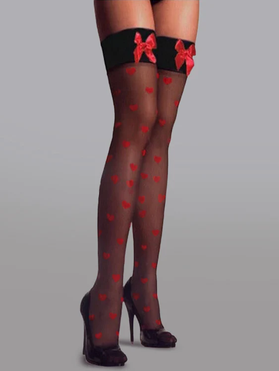 Cute Bow Polka Dot Stockings - Image 8