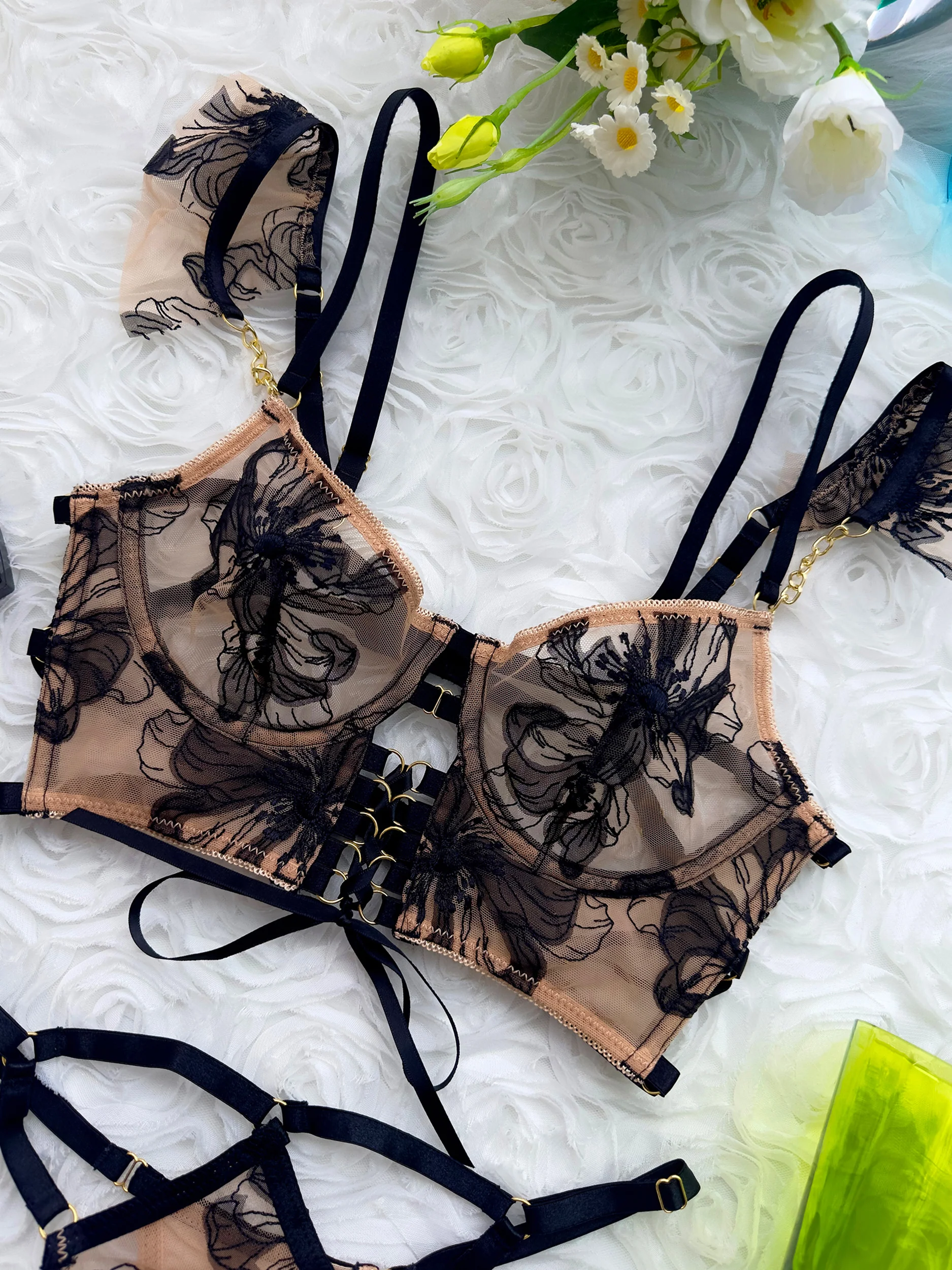 Diana Black Sculpting Body Lingerie Set - Image 7