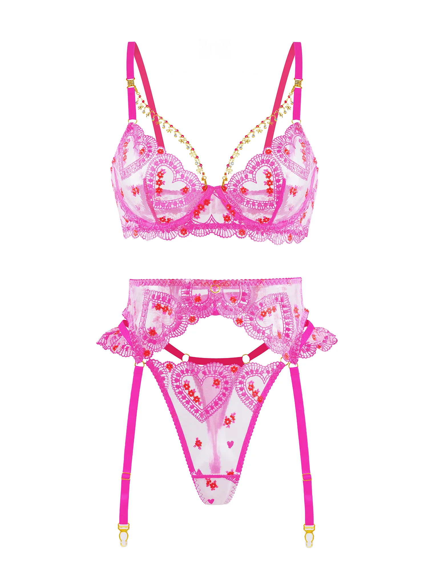 Gabrielle Love Chain Lingerie Set - Image 6
