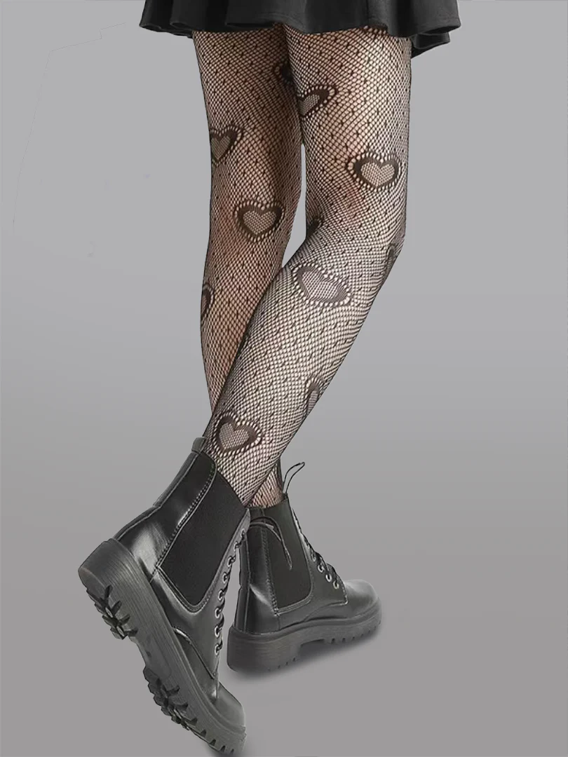 Heart Polka Dot Tights - Image 4