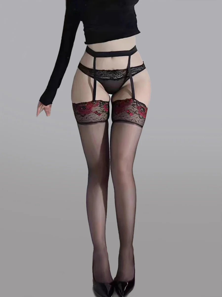 High-Waist Garter Stockings - Image 4