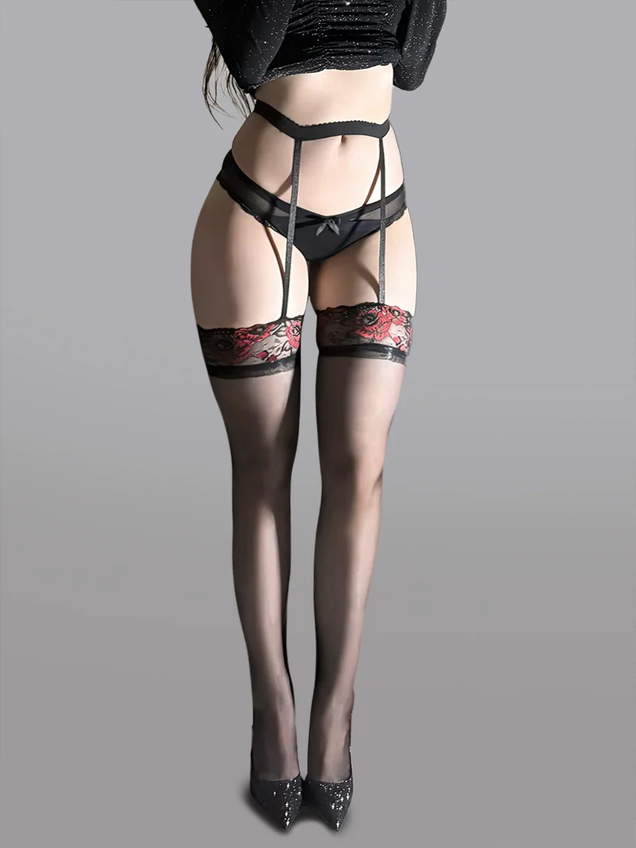 High-Waist Garter Stockings - Image 5