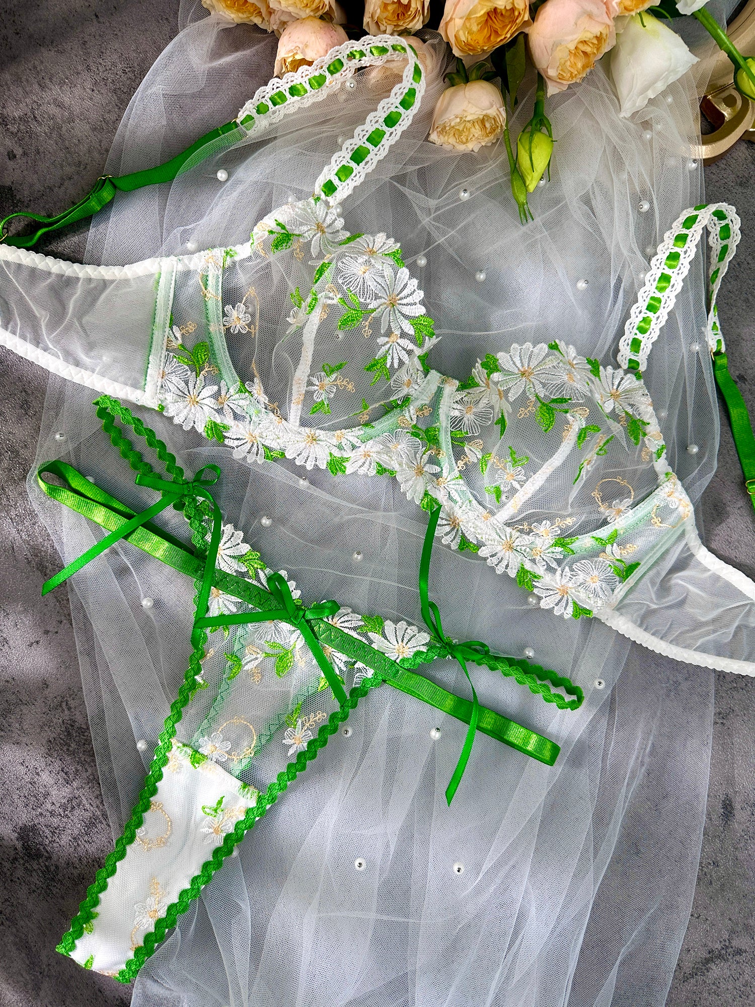 Lovely Daisy  Lace Lingerie Set - Image 9