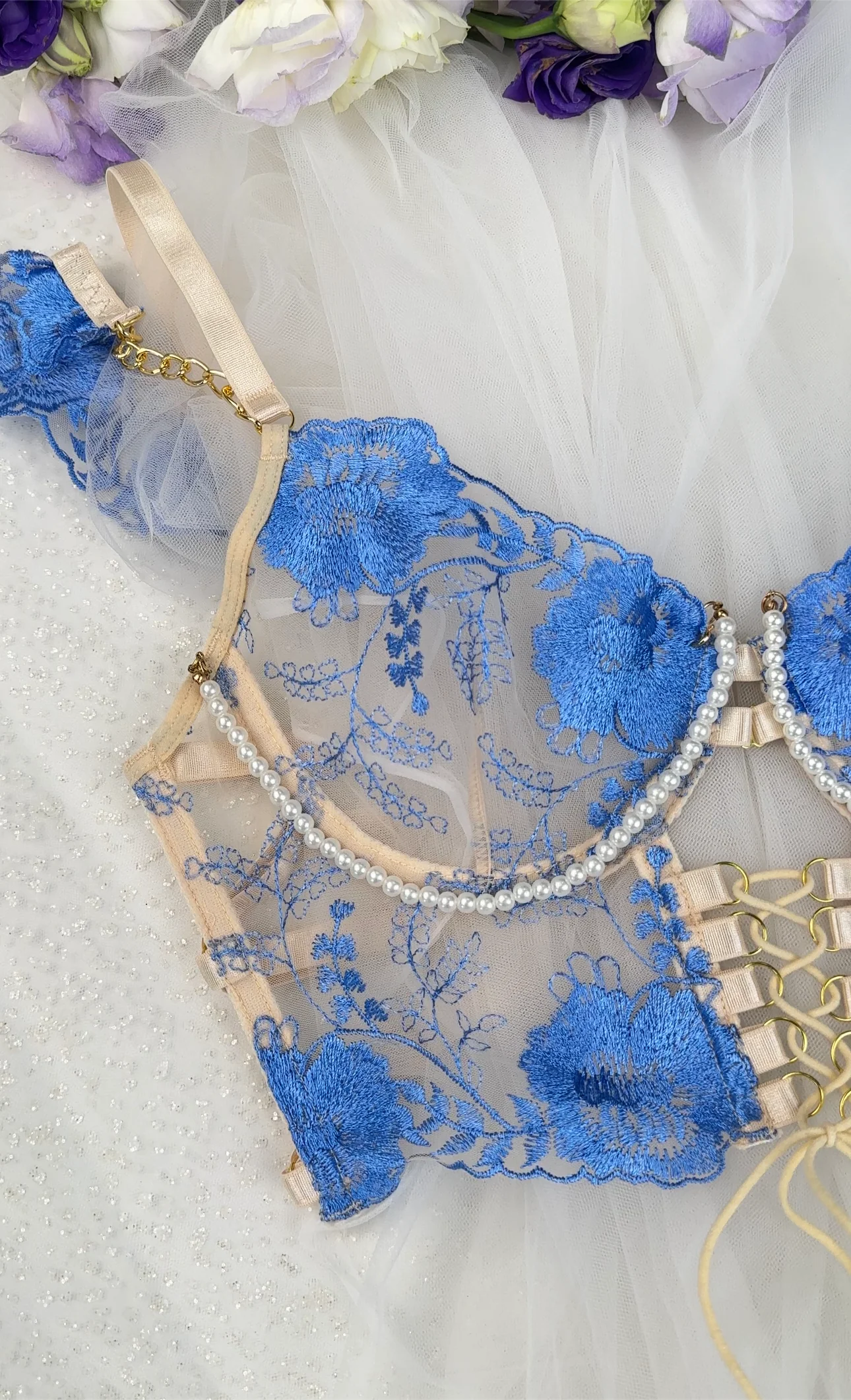 Pearl Chain Lingerie DIY Accessory - Image 9