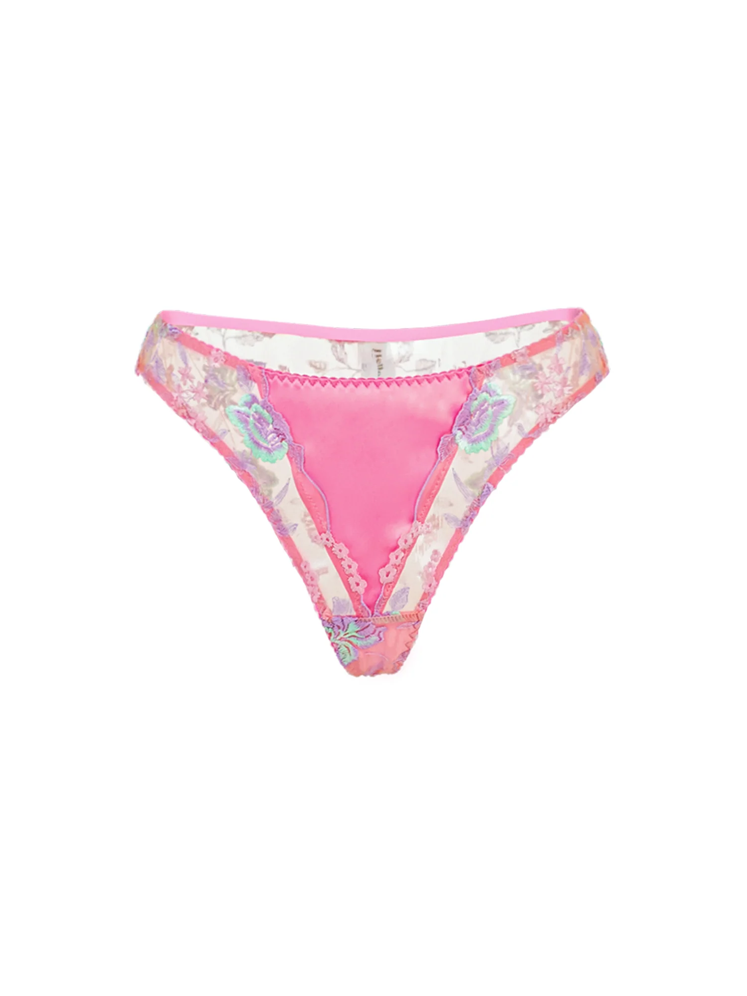 Pink Floral Thong