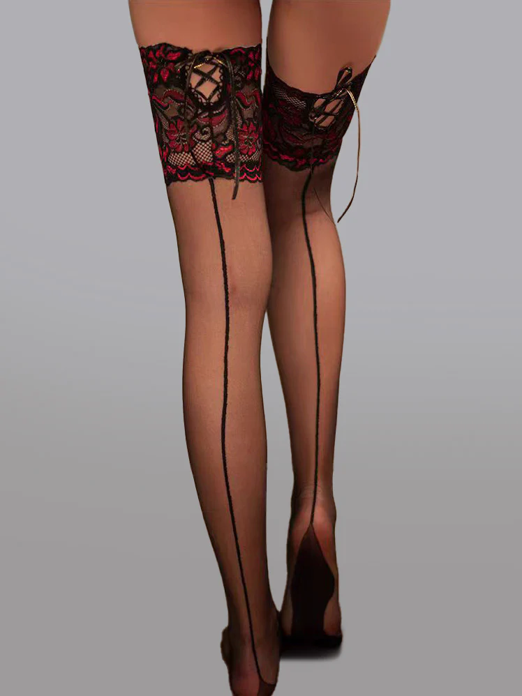 Sexy Lace Binding Stockings - Image 4