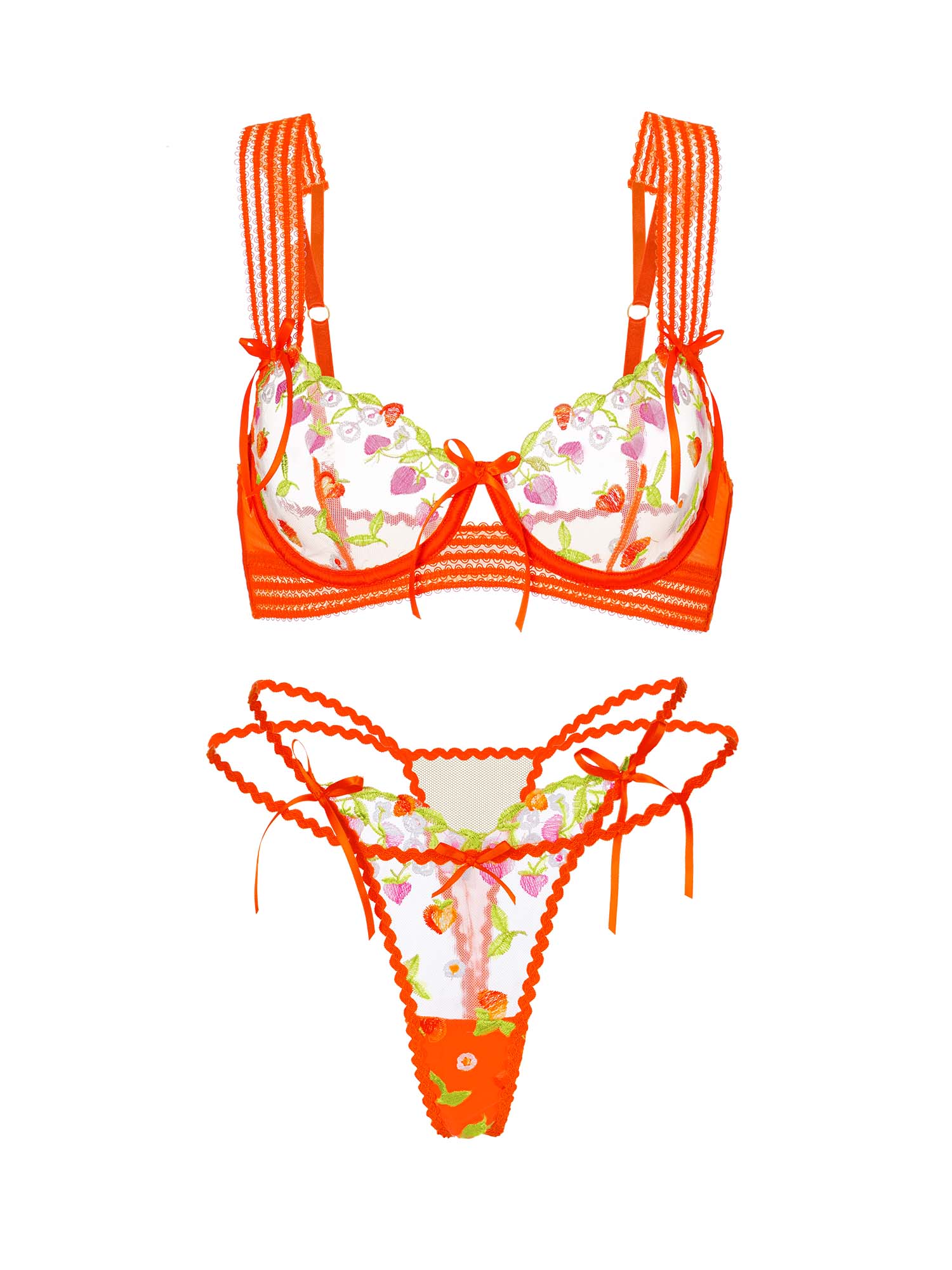 Sunny Meadow Floral Lace Lingerie Set - Image 10