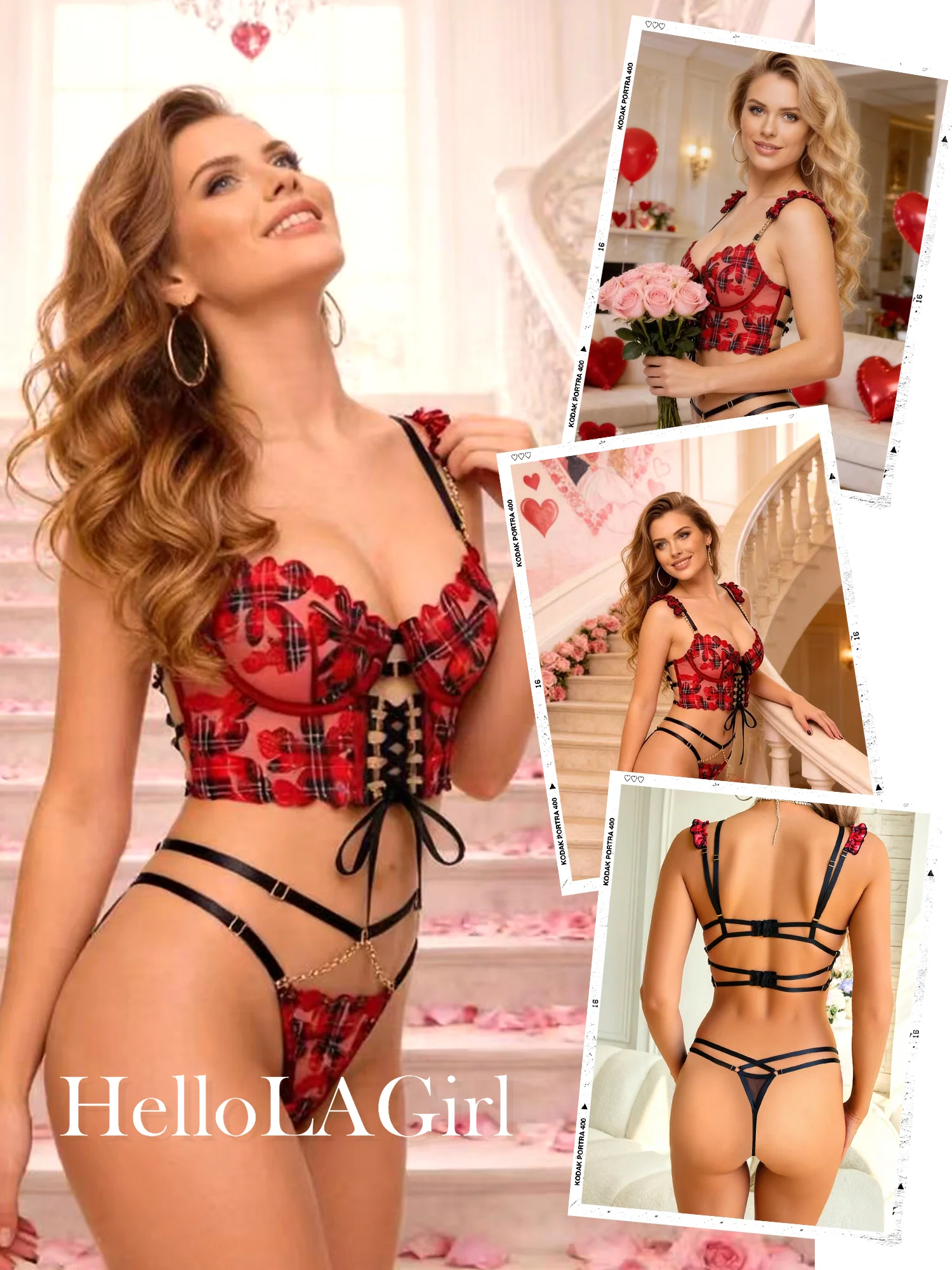 Vivienne Lace Harness Set - Image 10