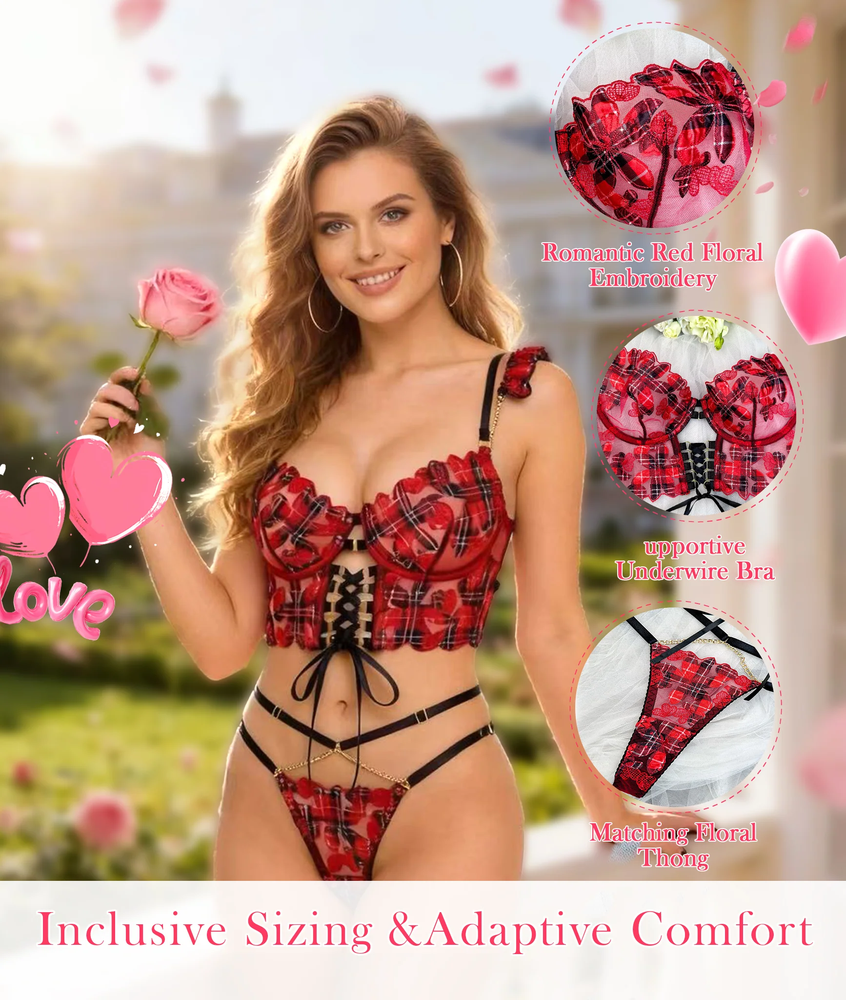 Vivienne Lace Harness Set - Image 11
