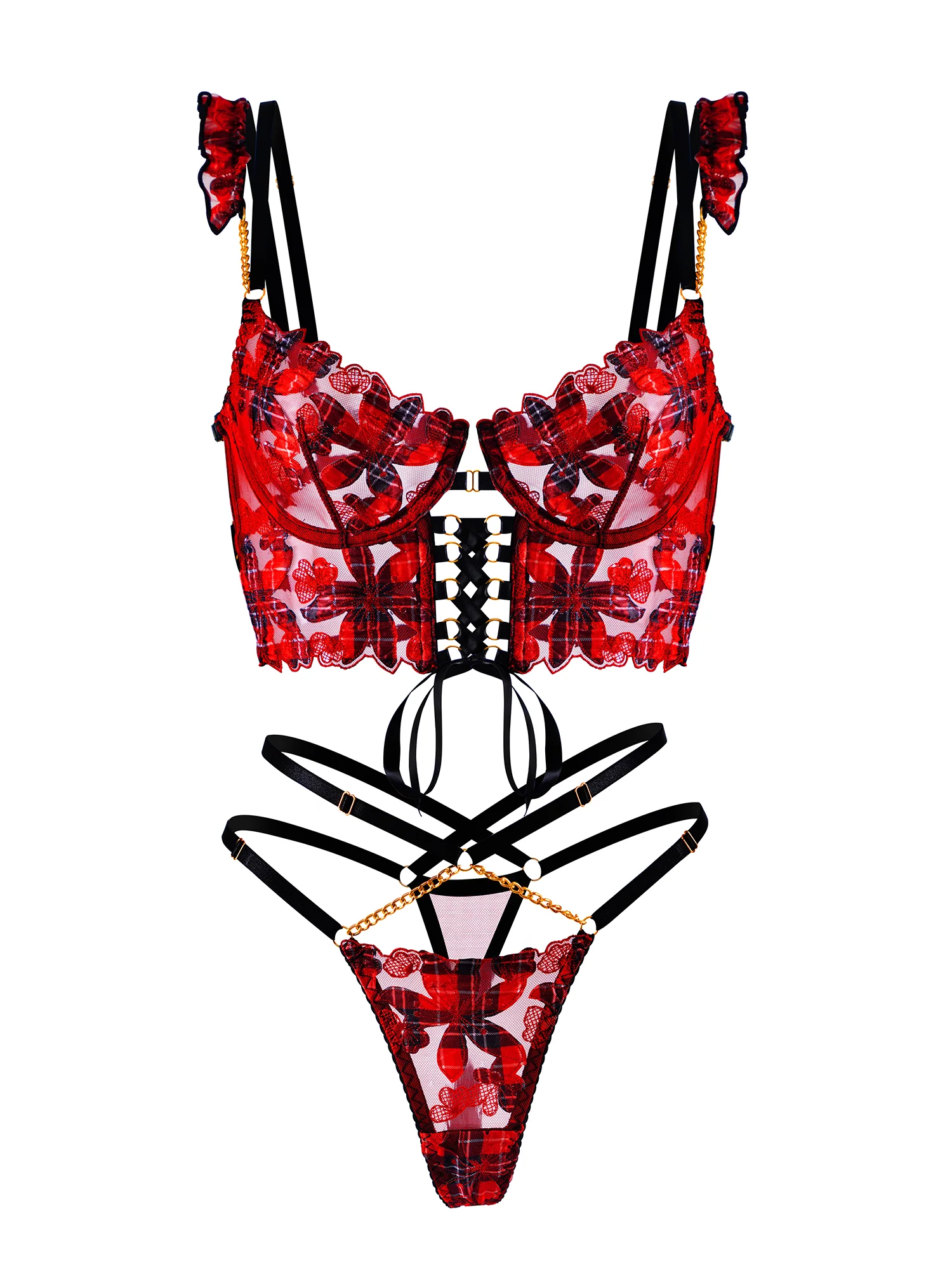 Vivienne Lace Harness Set - Image 3